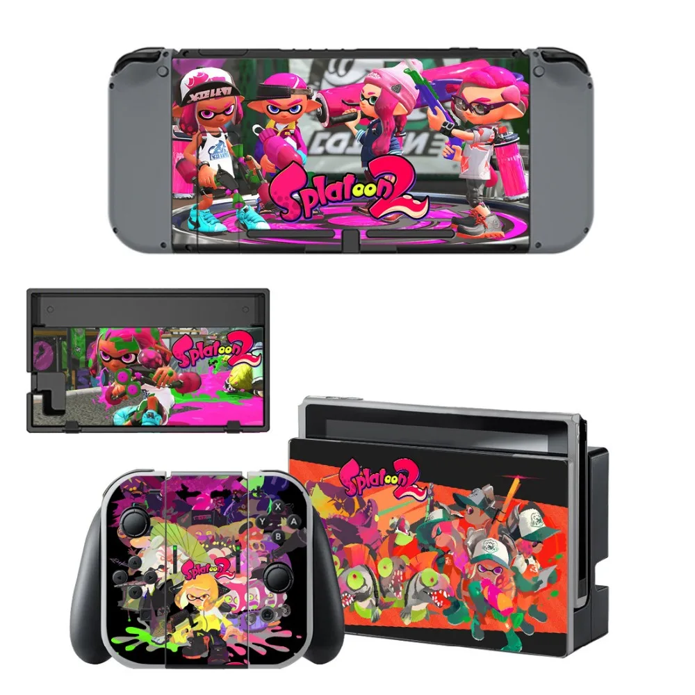Лидер продаж новинка наклейка на крышку игры Splatoon 2 наклейки для Nintendo Switch s Joy-con