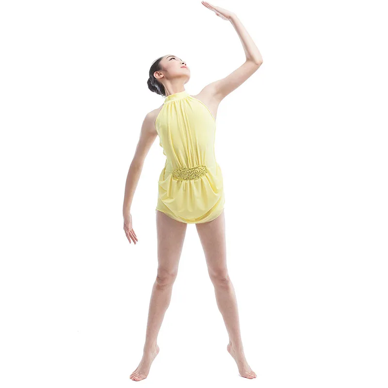 Новое эластичное Сетчатое платье с воротником-хомутом бикетардом из лайкры для