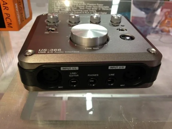Tascam us-366 USB audio interface with On-Board DSP Mixer 4 in out sound card High-Quality HDDA Mic Pre-AMPS optical port |