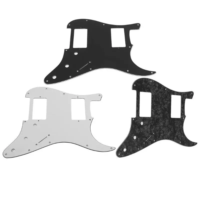 1 шт. 3ply Strat Pickguard с HH макетом электрогитары части панели музыкальный инструмент Аксессуары для гитары 3 цвета Новинка