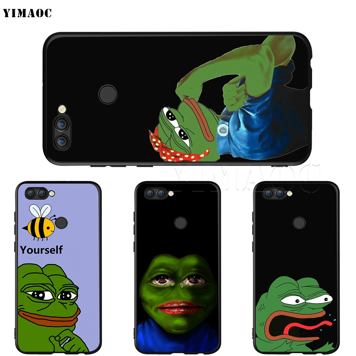 Силиконовый чехол YIMAOC Pepe the Frog для Huawei Honor 6a 7a 7c 7x8 9 10 Lite Pro Y6 Prime 2018 2017 | Мобильные