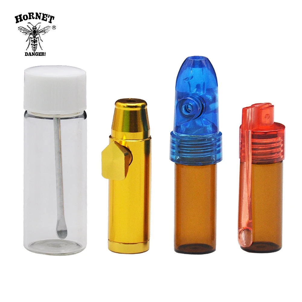 HORNET 1 набор 4 пули для табакерки бутылка с ложкой внутри микро воронка дозатор
