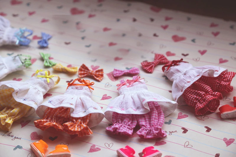 Высокое качество 1 комплект вышивка солнце-топ и тыква брюки костюм для Blyth, Licca, Holala, Azone, OB11 куклы одежда аксессуары