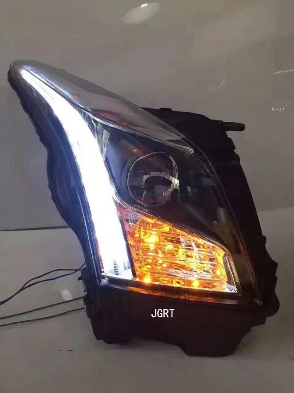 2 шт. светодиодный фонарь для Cadillac ATS- Автомобильный светодиодный фонарь с двойными ксеноновыми линзами автомобильные аксессуары дневные ходовые огни противотуманные фары