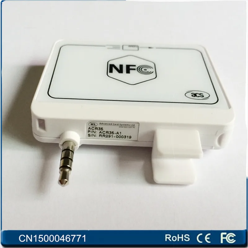 Мини 35 мм Аудио Разъем ACR35 MobileMate Смарт NFC RFID Считыватель Карт Писатель 13.56 мГц Для