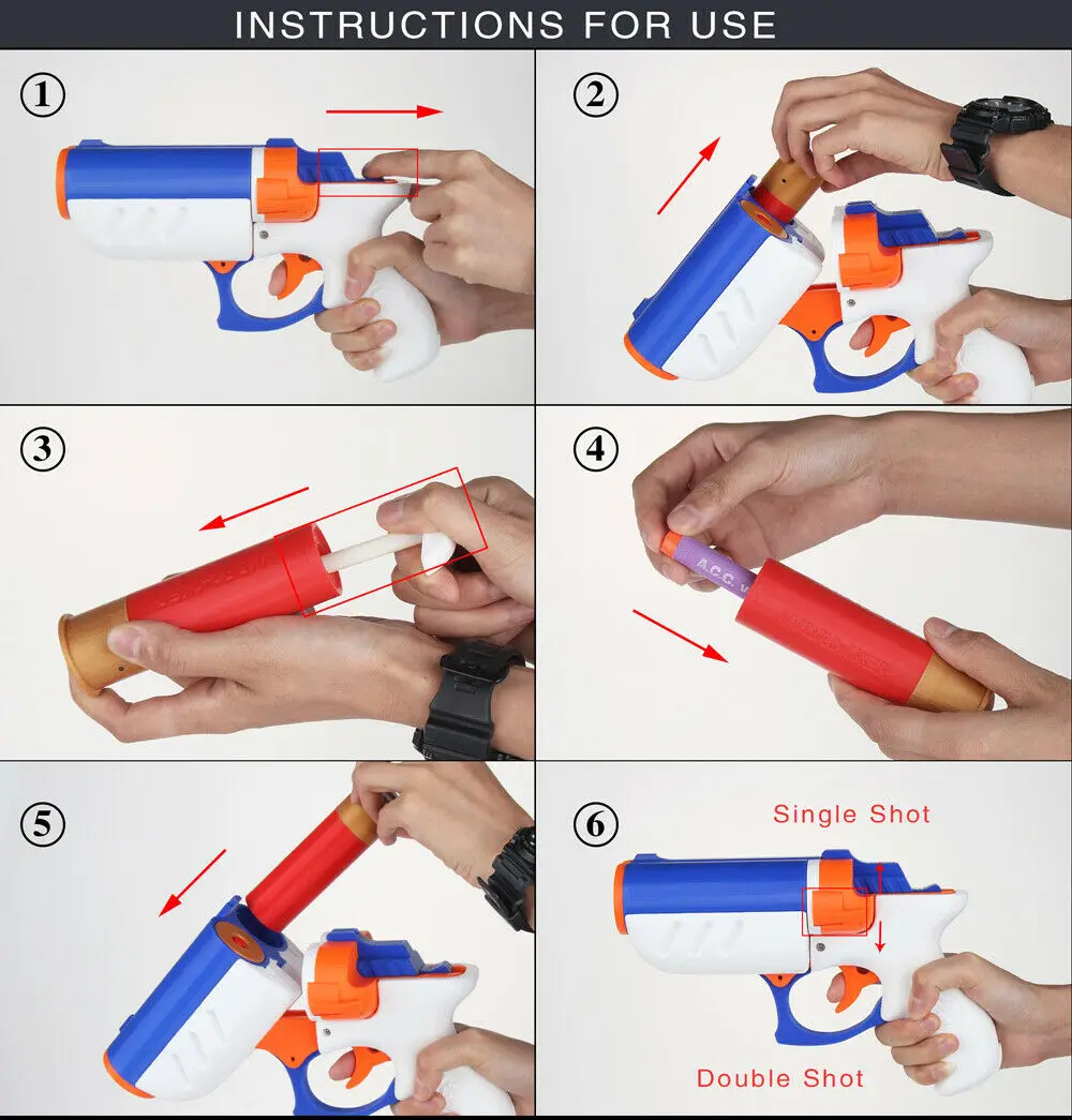 Рабочий Mod пустыни Ranger Blaster Gen 2 двух барабанный для Nerf мягкая игрушка