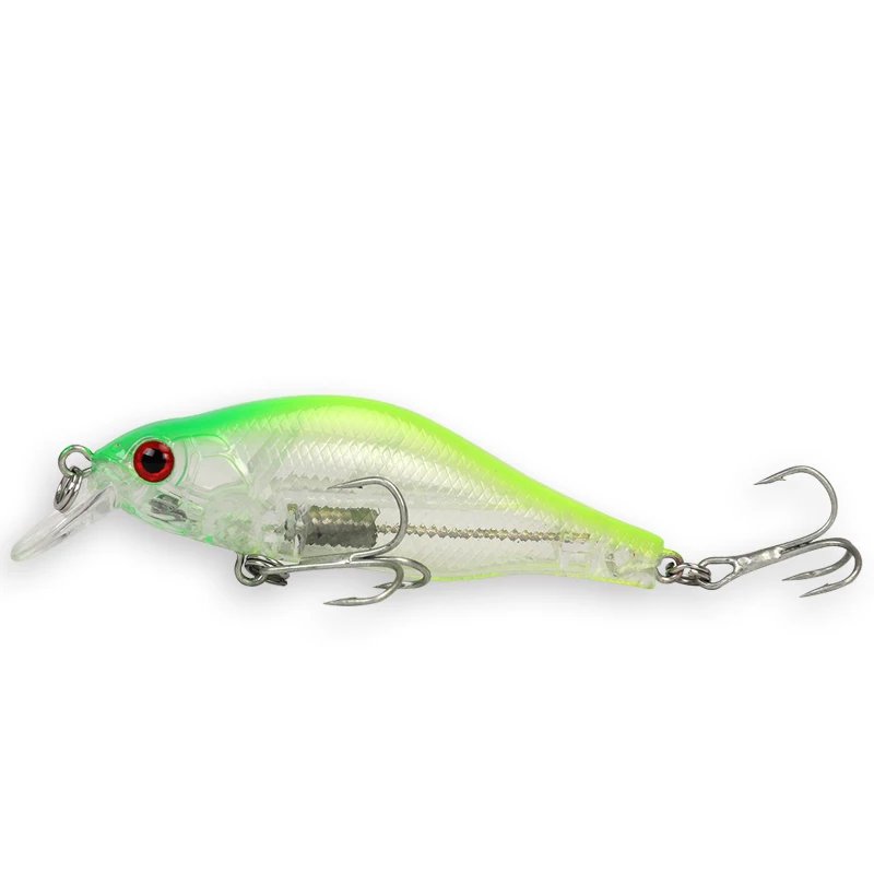 Ходить Рыба 1 шт. Высокая качественная блесна рыболовные приманки 7 см 8g лазер