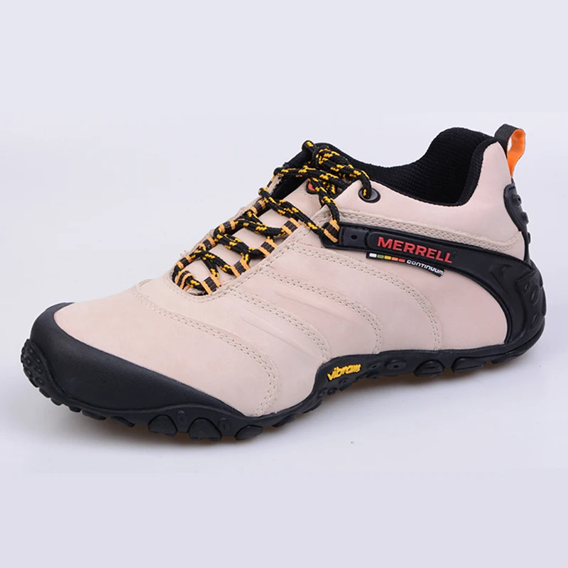 Мужские профессиональные туристические ботинки Merrell из натуральной кожи для пеших походов и восхождений в горы.