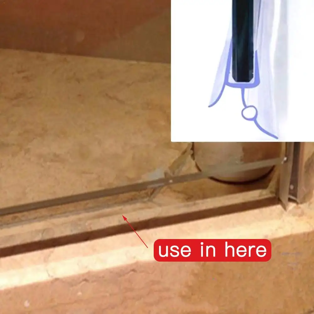 2 шт. набор уплотнительных полосок для душа водонепроницаемые резиновые