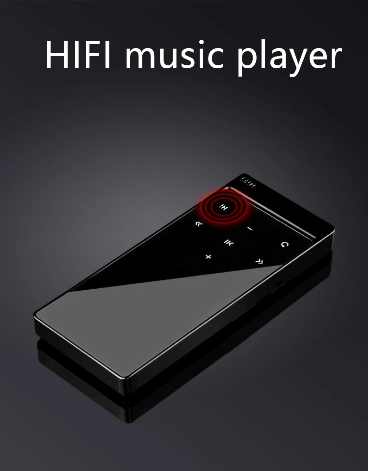 Спортивный Bluetooth 4,0 MP3-плеер сенсорные кнопки с подсветкой 8 Гб hi-fi звук с диктофоном fm-радио 55 часов воспроизведения