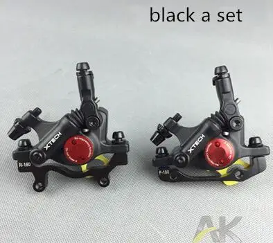 a pair black ZOOM MTB дорожный велосипед Тяговая линия Гидравлический дисковый тормоз суппорты Передние Задние HS1/G3 диск 160/180 ротор pk Avid BB5 BB7 запчасти для велосипеда - Color: a pair black
