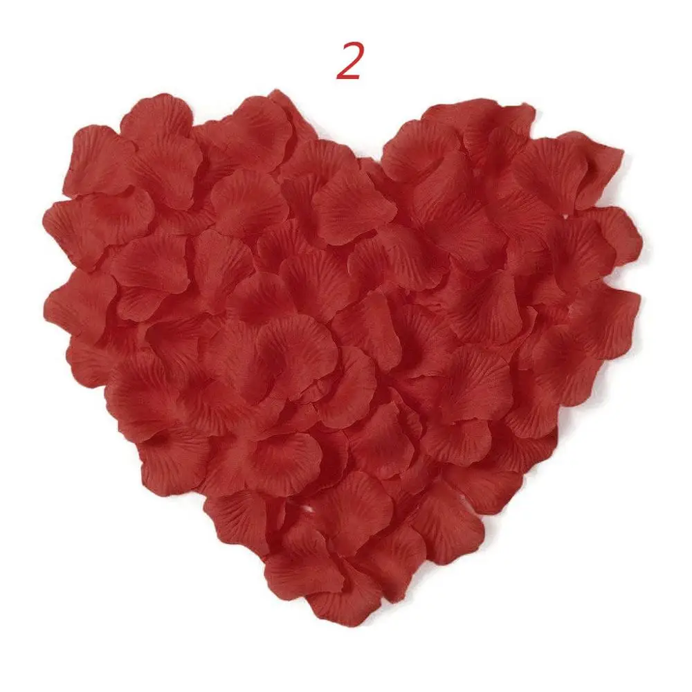 Rose Petals Wedding Accessories 1000 pieces / lot Cheap Petalas Artificiais Rose Petals Flowers Wedding Decoration Beautiful - Цвет: 1000 pieces Dark Red