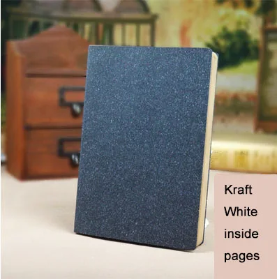 Kraft Горячие эскиз книга пустой A5 Sketchbook дневник рисунок граффити крафт и белая бумага 128 Простыни Детские толстая тетрадь Офис Школьные принадлежности - Цвет: Kraft