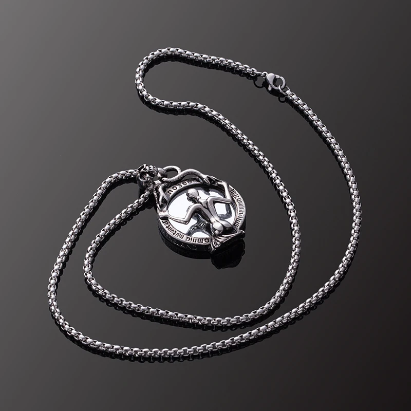 Для Мужчин's Нержавеющая сталь Титан личности Шарм Подвеска Цепочки и ожерелья