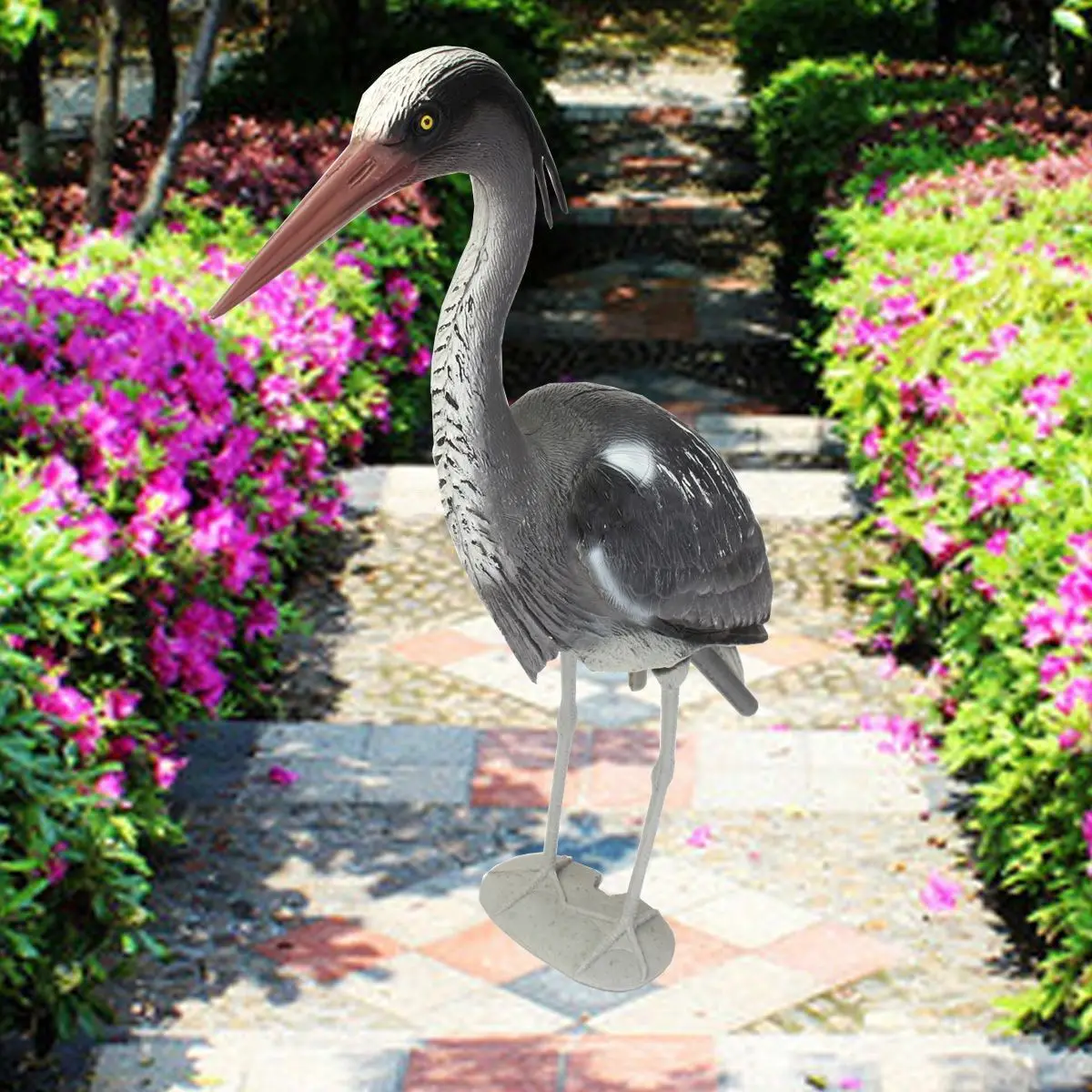 Новейшее качество большой приманка скульптуры Heron Egret садовые украшения птицы