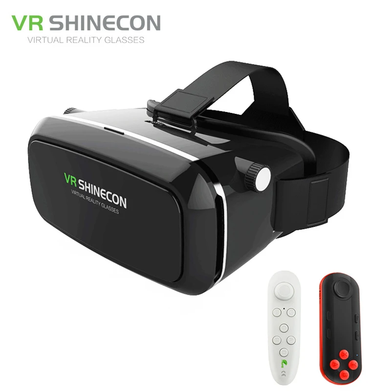Shinecon VR 3D очки Google Cardboard виртуальной реальности смартфон гарнитура картон для Android