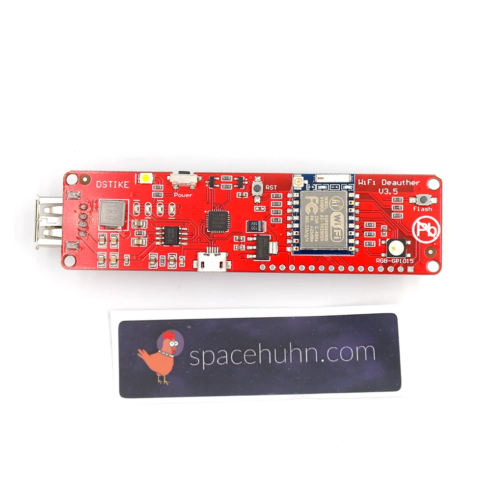 DSTIKE WiFi Deauther V3.5(ESP8266+2dB antenna)WiFi Attack/Control 18650 Powerbank 2A Output NodeMCU Development Kit ESP07 ESP32 |