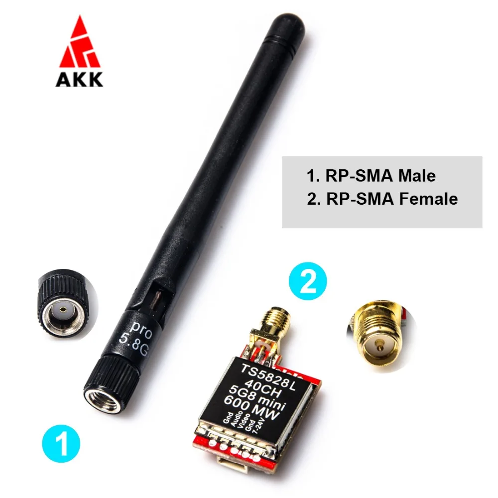 АКК FPV TS5828L/KC25/CA40 5 8G 600MW 40Ch Мини AV Передатчик для мультикоптера|av transmitter|mini transmitter600mw