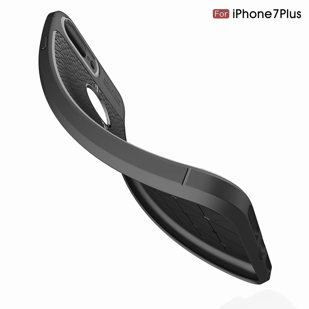 Кожаный ТПУ мягкий чехол для iphone X 7/8plus 6/6s plus 5S SE противоударный телефона полное