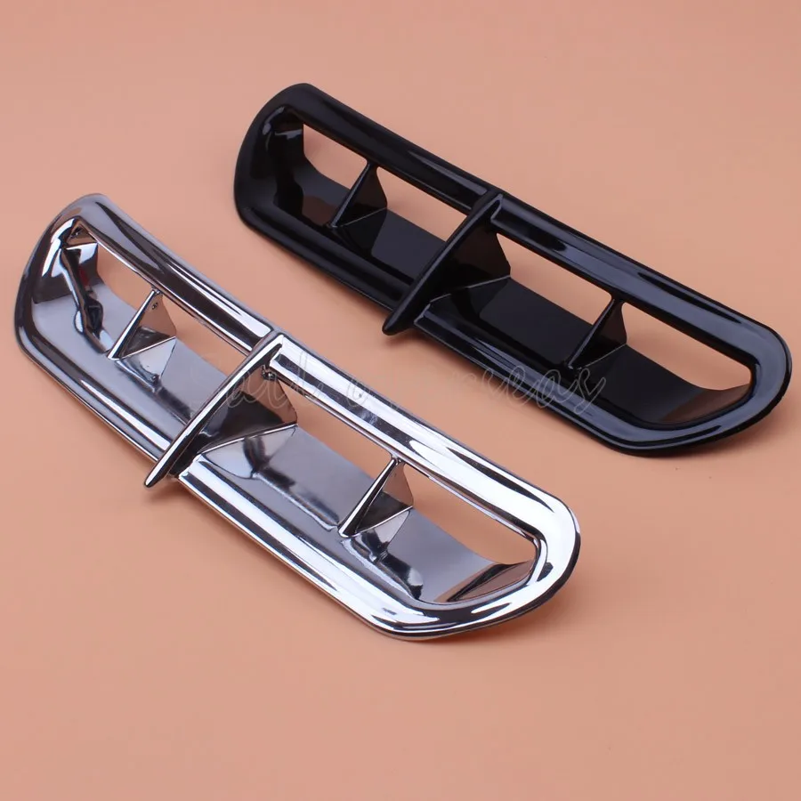 Абсолютно Новый черный/хром Мотоцикл 2 цвета обтекатель вентиляционное