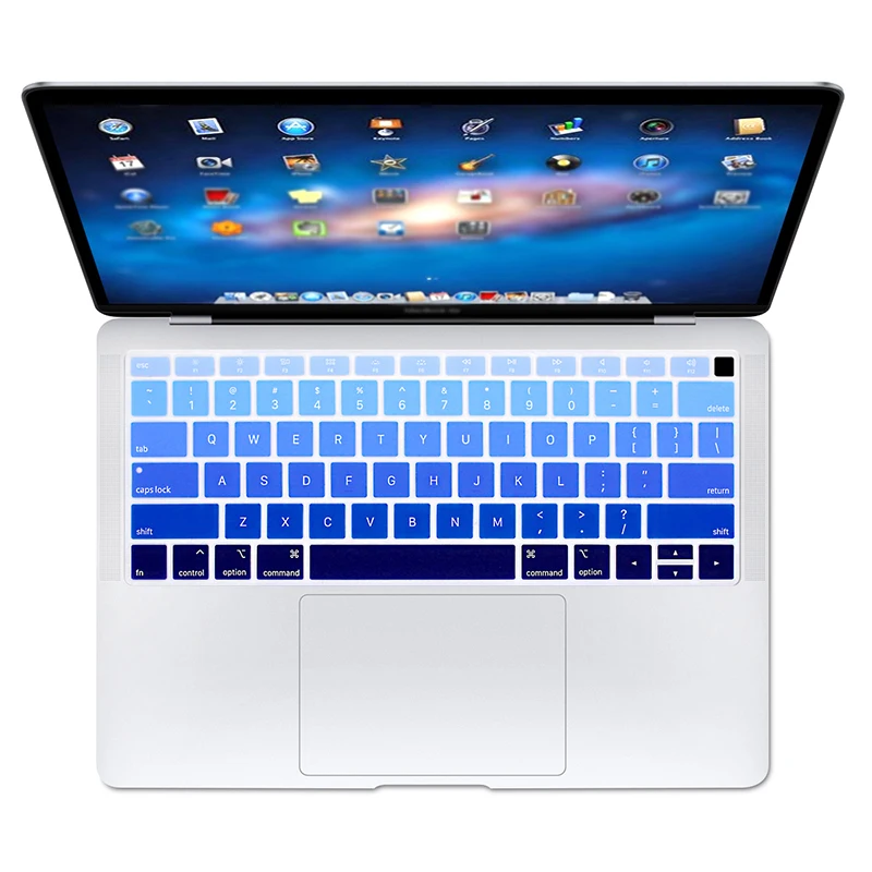 Силиконовый защитный чехол для клавиатуры US Version совместим с MacBook Air 2018 13 3 дюйма