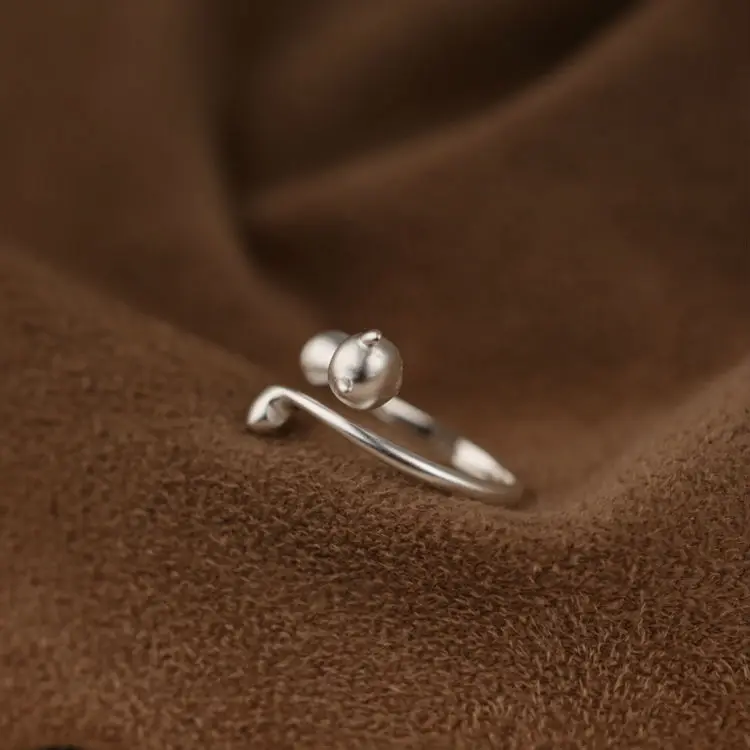 Серебряное кольцо из натуральной 925 пробы для молодой леди корейское модное с