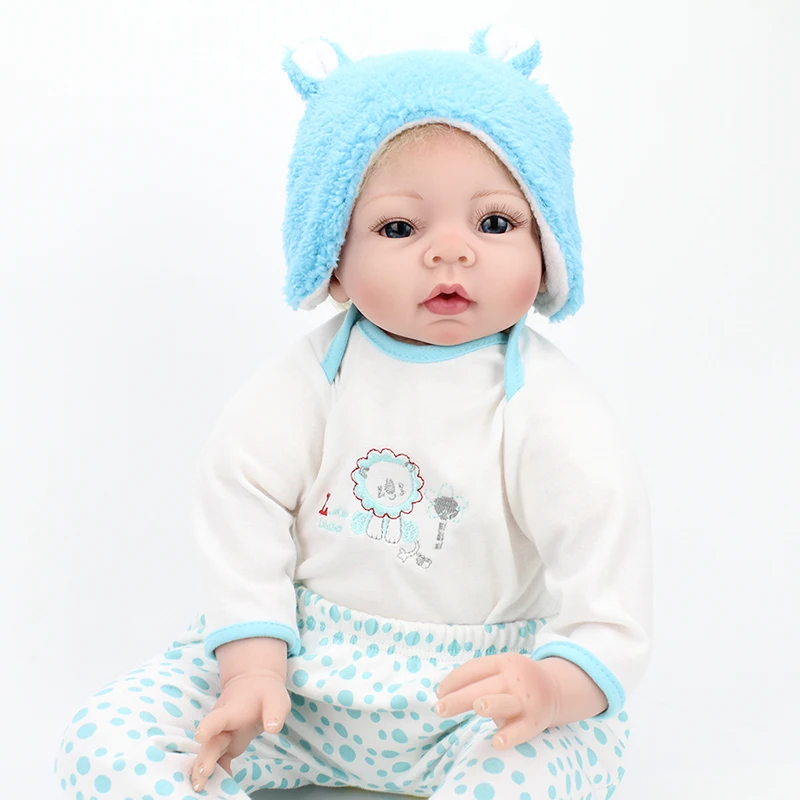 22&quot NPK baby doll reborn silicone dolls for children girls toys gift bebe bonecas soft touch with pacifier bottle | Игрушки и хобби