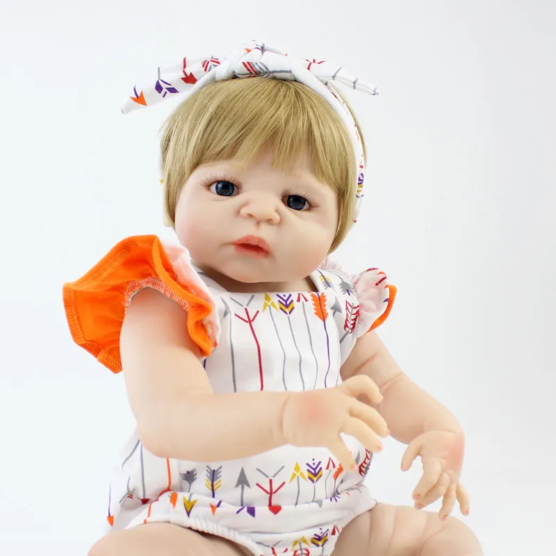 BZDOLL 22 дюйма разрешение Full силиконовые куклы-Новорожденные реалистичные детские