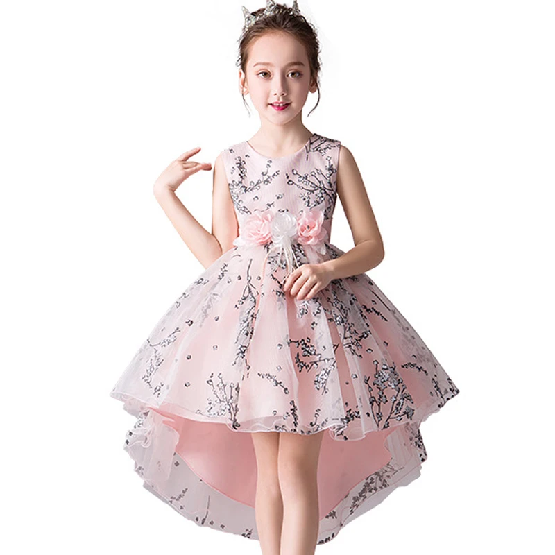 Kids Dresses for Girls Princess Dress Toddler Girl Clothes Birthday Party Trailing Costume 2-12 Yrs Fantasy | Детская одежда и