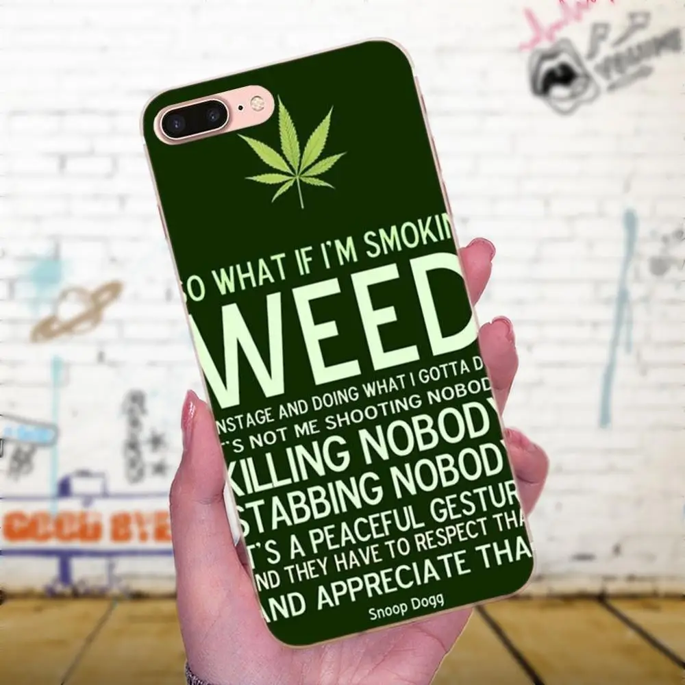 Чехлы Eat Weed для телефонов Huawei P7 Honor 4C 5A 5C 5X 6 6A 6X 7 7X 8 9 V8 V10 Y3II Y6II G8 Play Lite | Мобильные