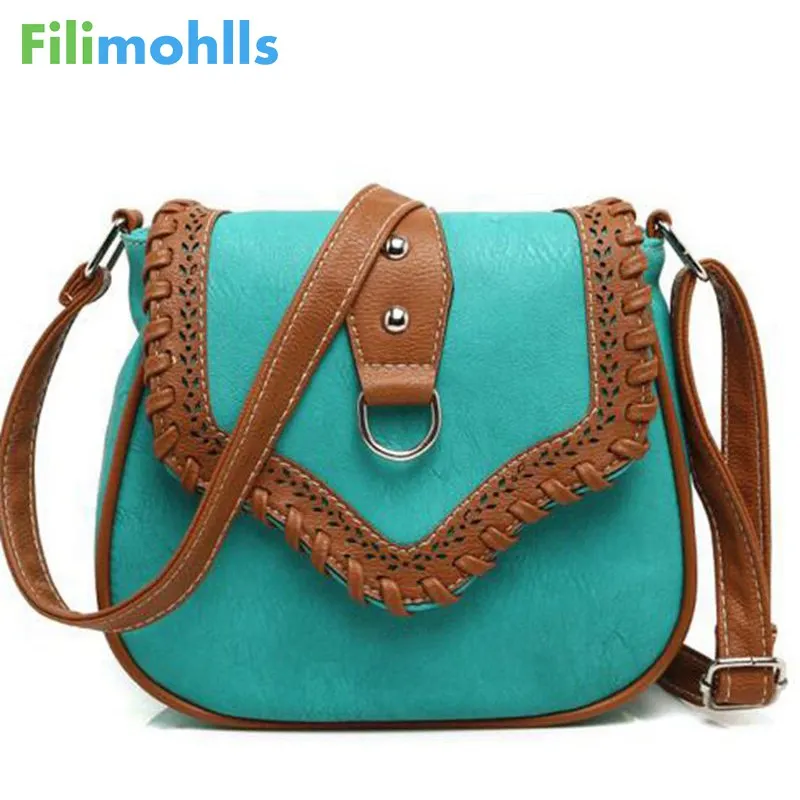 

2022 Women Messenger Bag Hollow Out bolsa feminina bolso mujer Leather Shoulder Bag Saddle Crossbody Bags for Women S-132