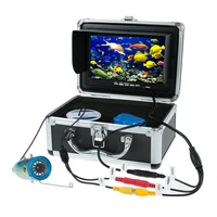 factory wholesale 7 inch hd monitor 1000tvl underwater fishing video camera kit 12 pcs white led lights fish finder 15m cable