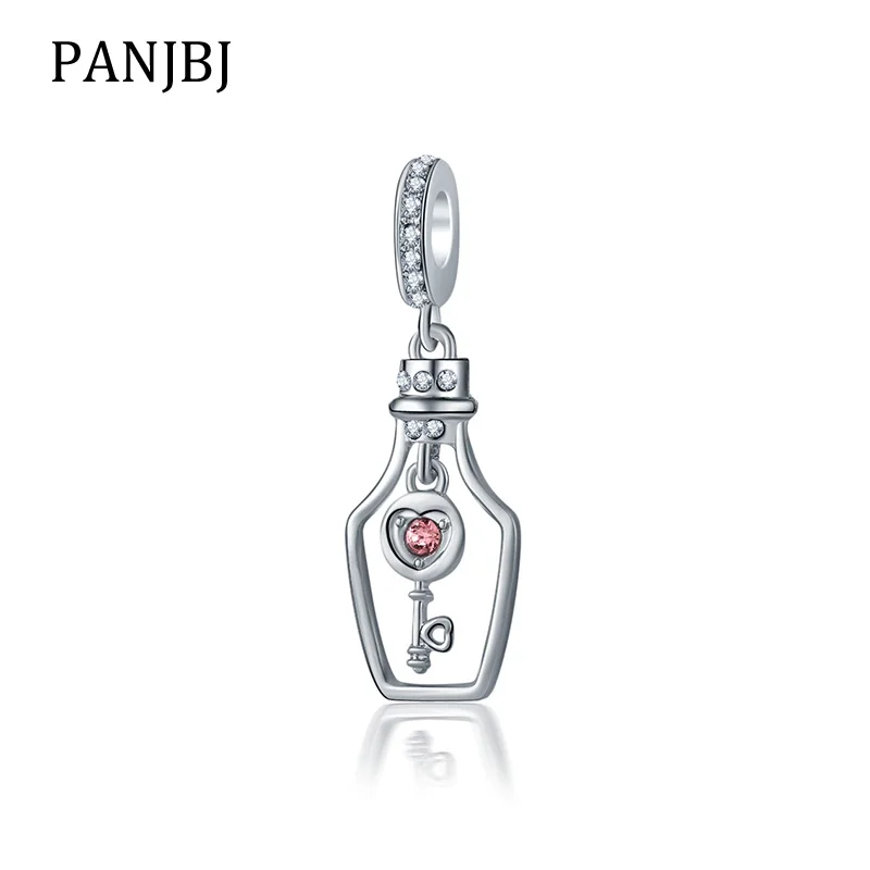 

Новые оригинальные бусы Love Key Drift Bottle болтаются Шарм подходит браслет ожерелье DIY женские ювелирные изделия