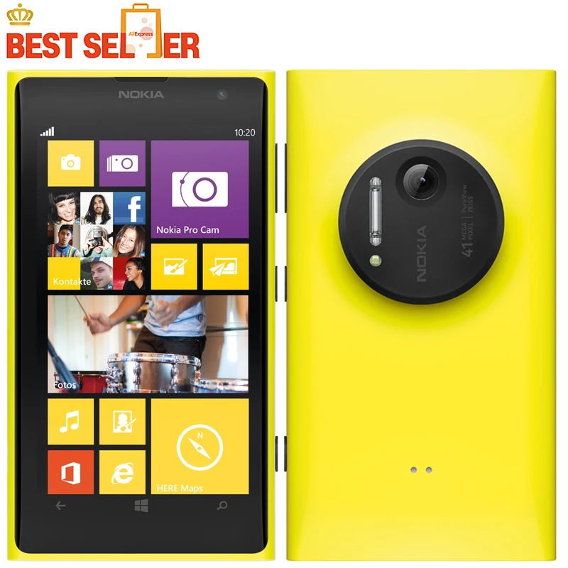Оригинальные смартфоны Nokia lumia 1020 Windows phone 32 GB камера 41MP gps Wifi 4 5 дюймов экран