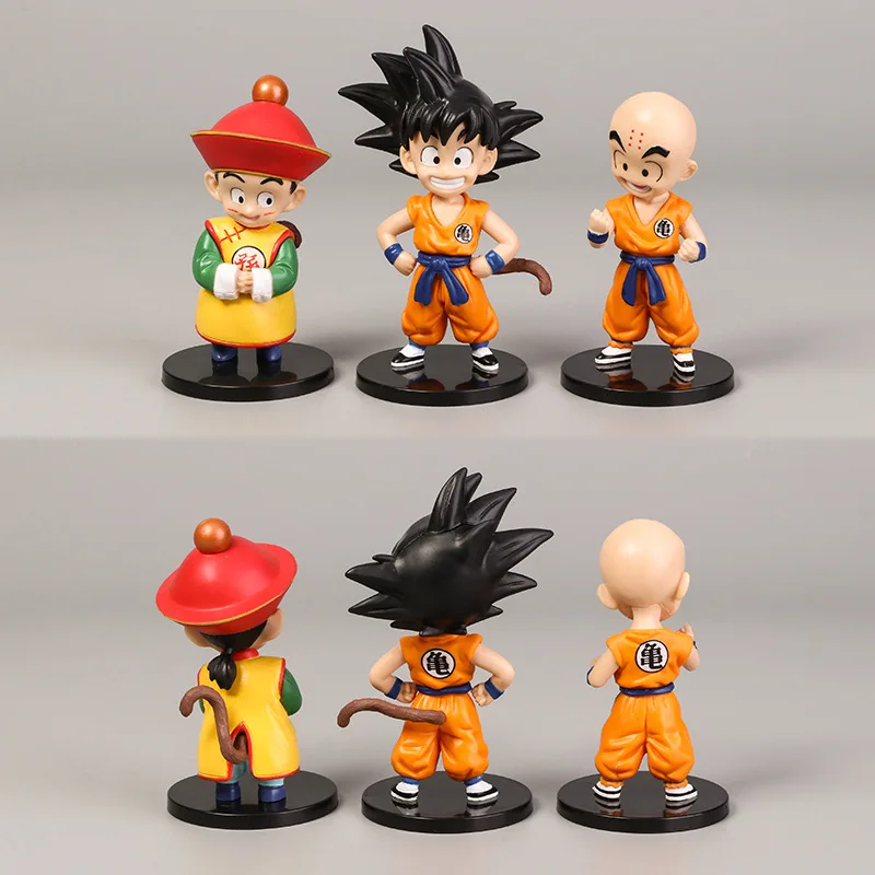 6 видов стилей Dragon Ball Z Goku ПВХ Фигурки Игрушка 1 шт. Аниме Фигурка DBZ Коллекция