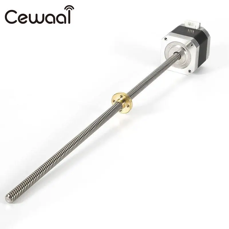 Cewaal 3d части принтера THSL 300 8D свинцовый винт трапециевидный T8 2 диаметр 8 мм