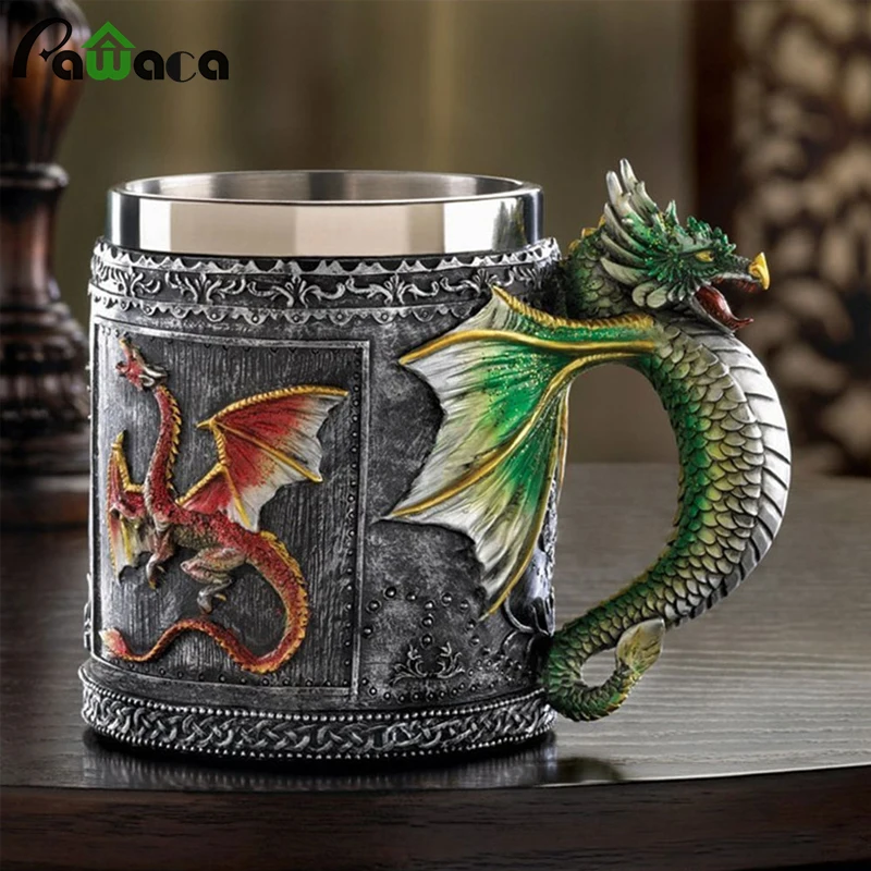 Кружка из нержавеющей стали с 3D рисунком семейная кружка для питья королевского