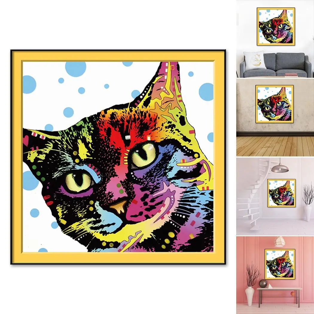 Струйный художественный декор голова холст масло стены компьютер современный