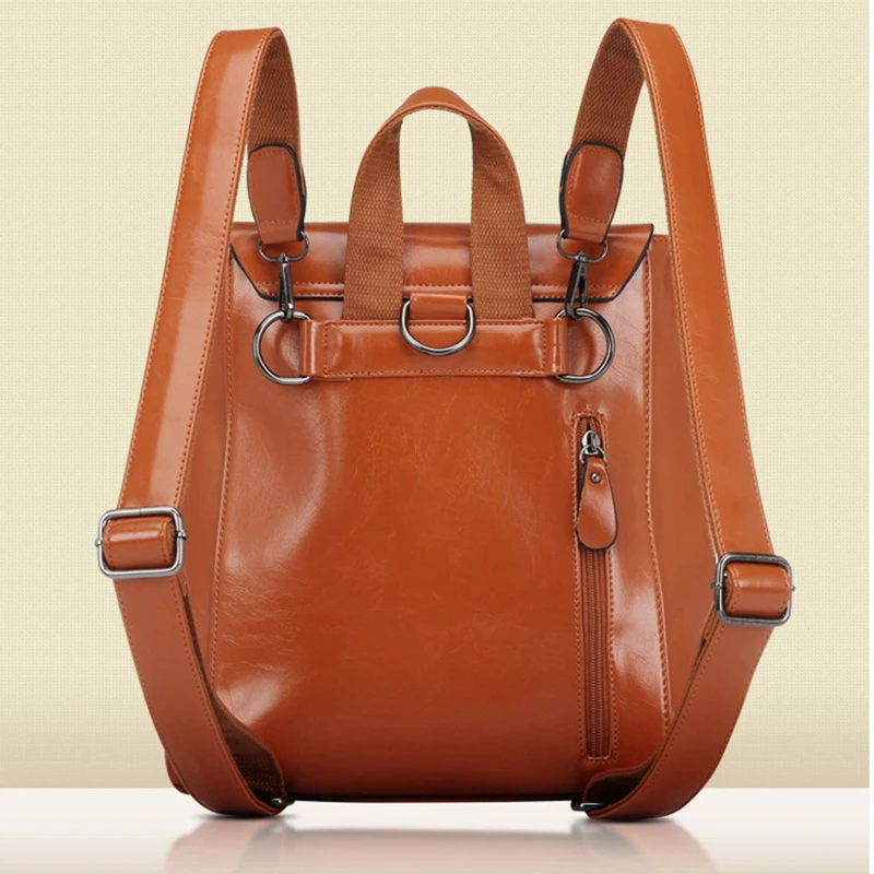 

SUDS Backpack Women PU Leather Vintage Back Pack High Quality School Bags For Teenage Girls Travel Backpack Female Bagpack 2019