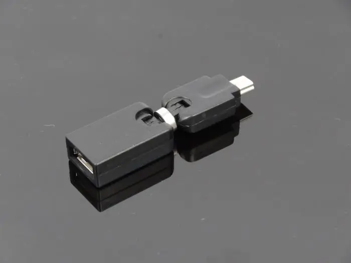 Высококачественный поворотный на 360 градусов переходник с USB 2 0 Мама Micro папа