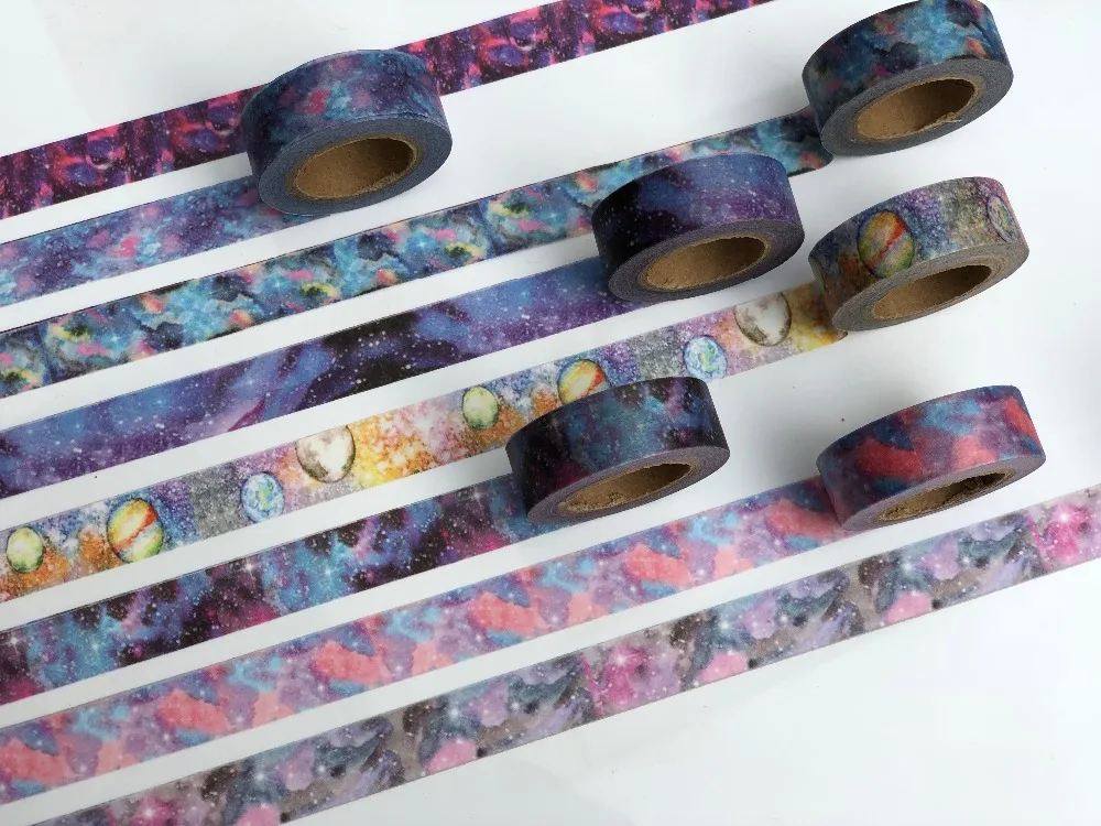 Звездное небо jiataihe Decorative лента декоративная бумага для скрапбукинга Маскировочная клейкая лента арбуз