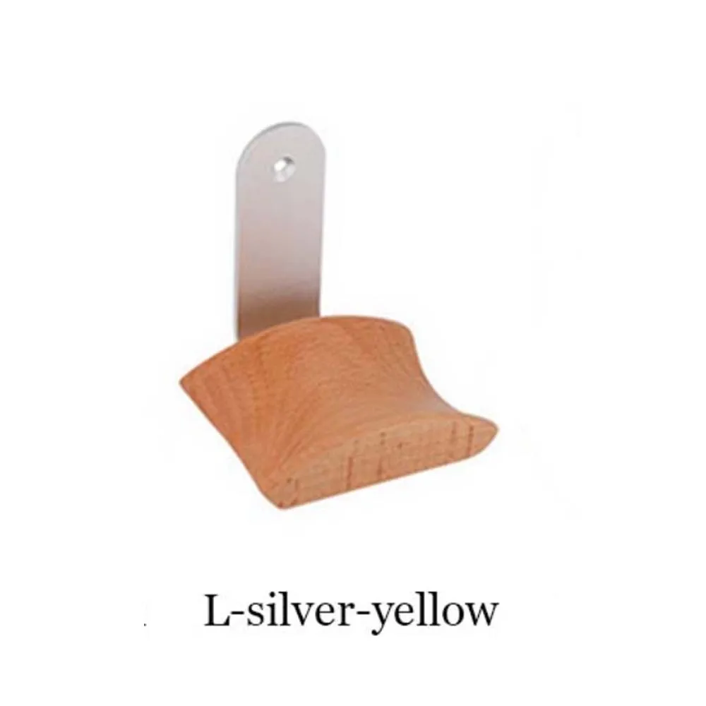l-yellow-silver JINSERTA, подставка для наушников, универсальная вешалка для наушников, настенный крючок, подставка для наушников, держатель, аксессуары - Цвет: l-yellow-silver
