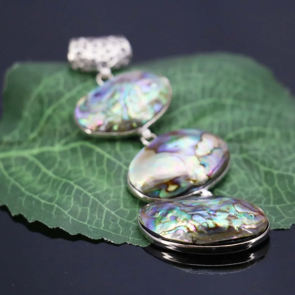 Бусины из ракушек Пауа натуральные 26 х38 мм раковины абалона цветов | Украшения и