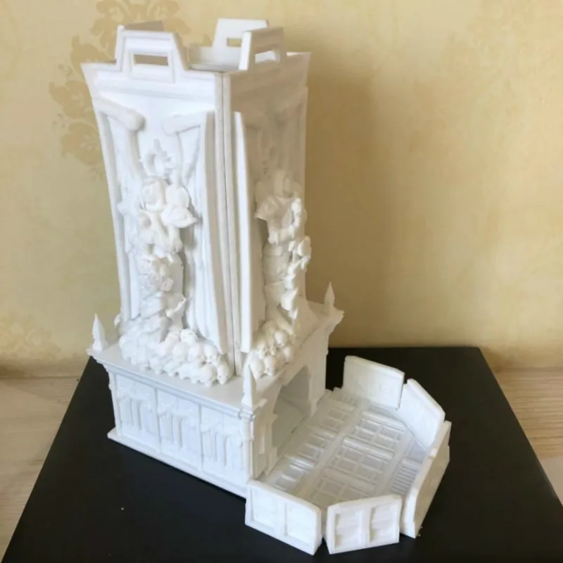 Башня для игральных костей Подземелья и Драконы DND миниатюрный замок моделирование с лотком модельная фигурка из смолы комплект RPG игры неокрашенные наборы
