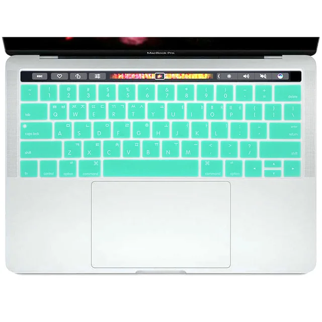Корейский KR силиконовый чехол для клавиатуры Apple Macbook Pro 13 3 дюйма A1706 и 15 4 A1707