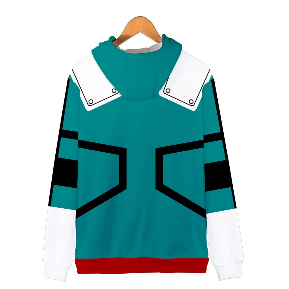 Midoriya Izuku Deku куртка с капюшоном пальто боку без героев Академия толстовка аниме