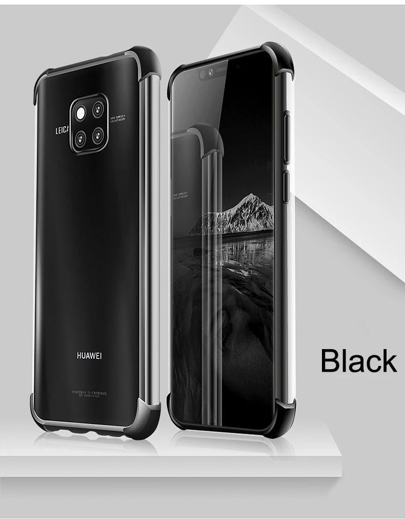 Mate 30 3D Laser elec-покрытие подушка безопасности Чехол для huawei mate 30 20 Pro Lite X чехол анти-шок прозрачный для huawei
