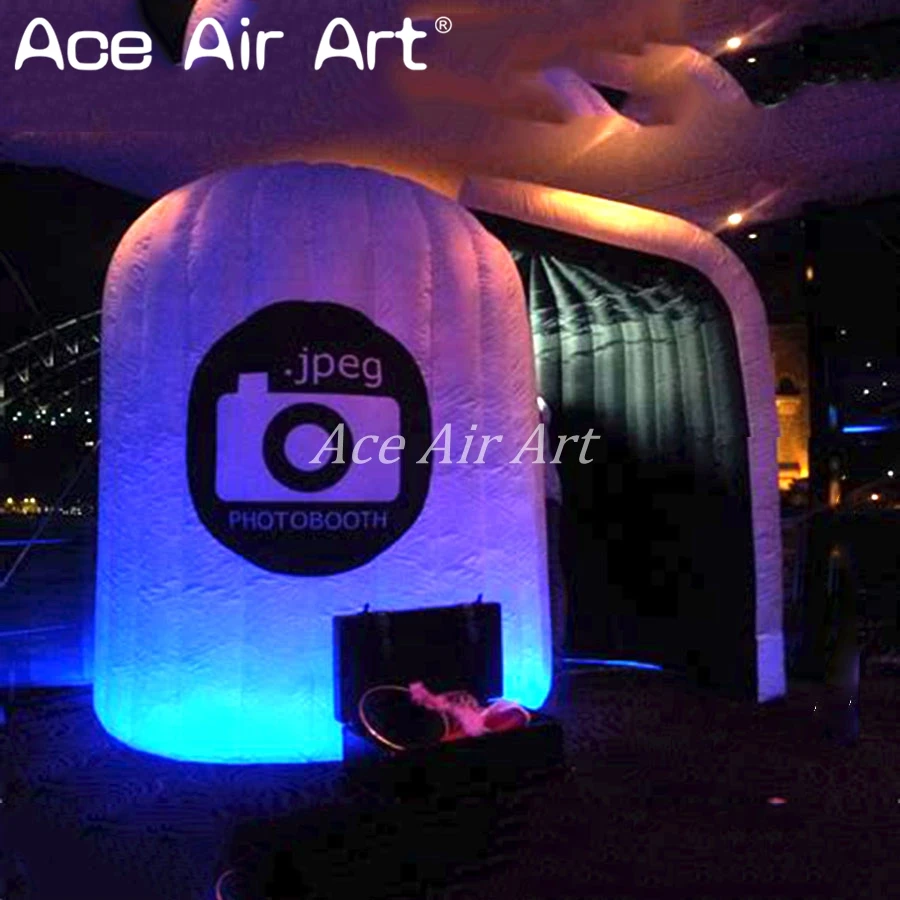 Deft Оксфорд черный интерьер надувной igloo photo booth купол форма селфи станция