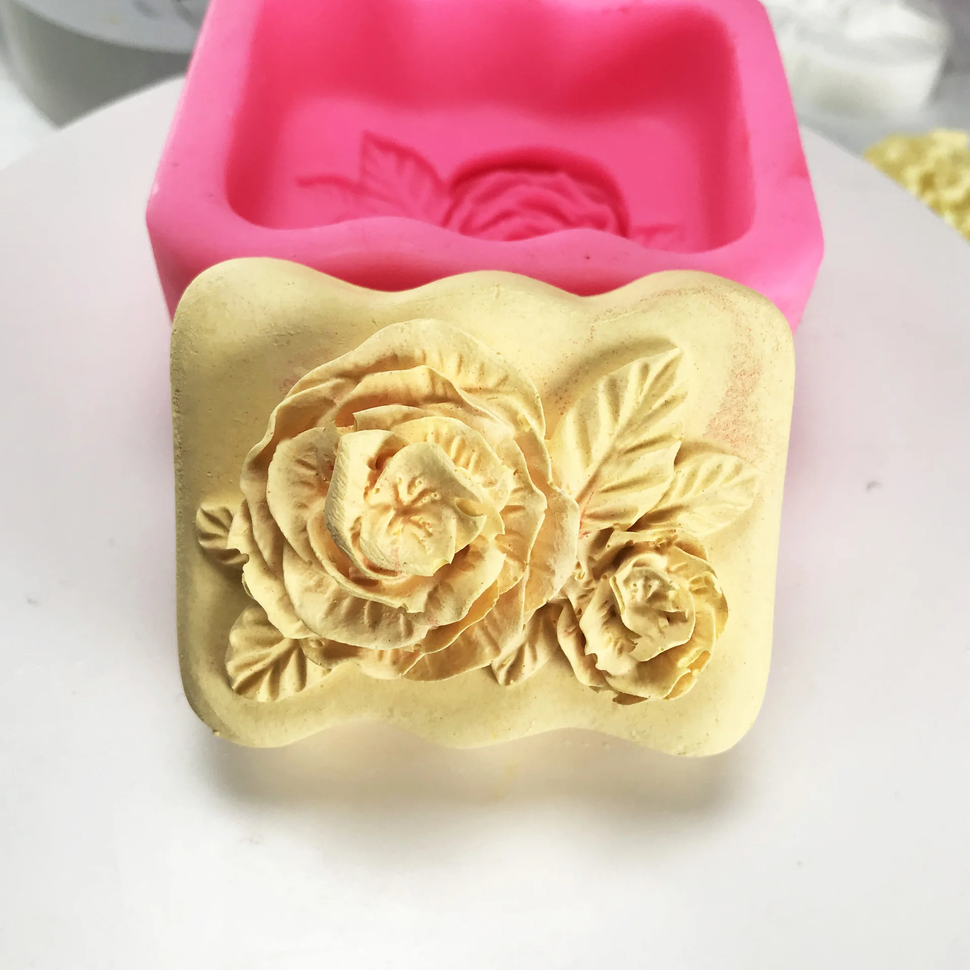 3d Flower Silicone Mold for soap making handmade Gypsum craft | Дом и сад