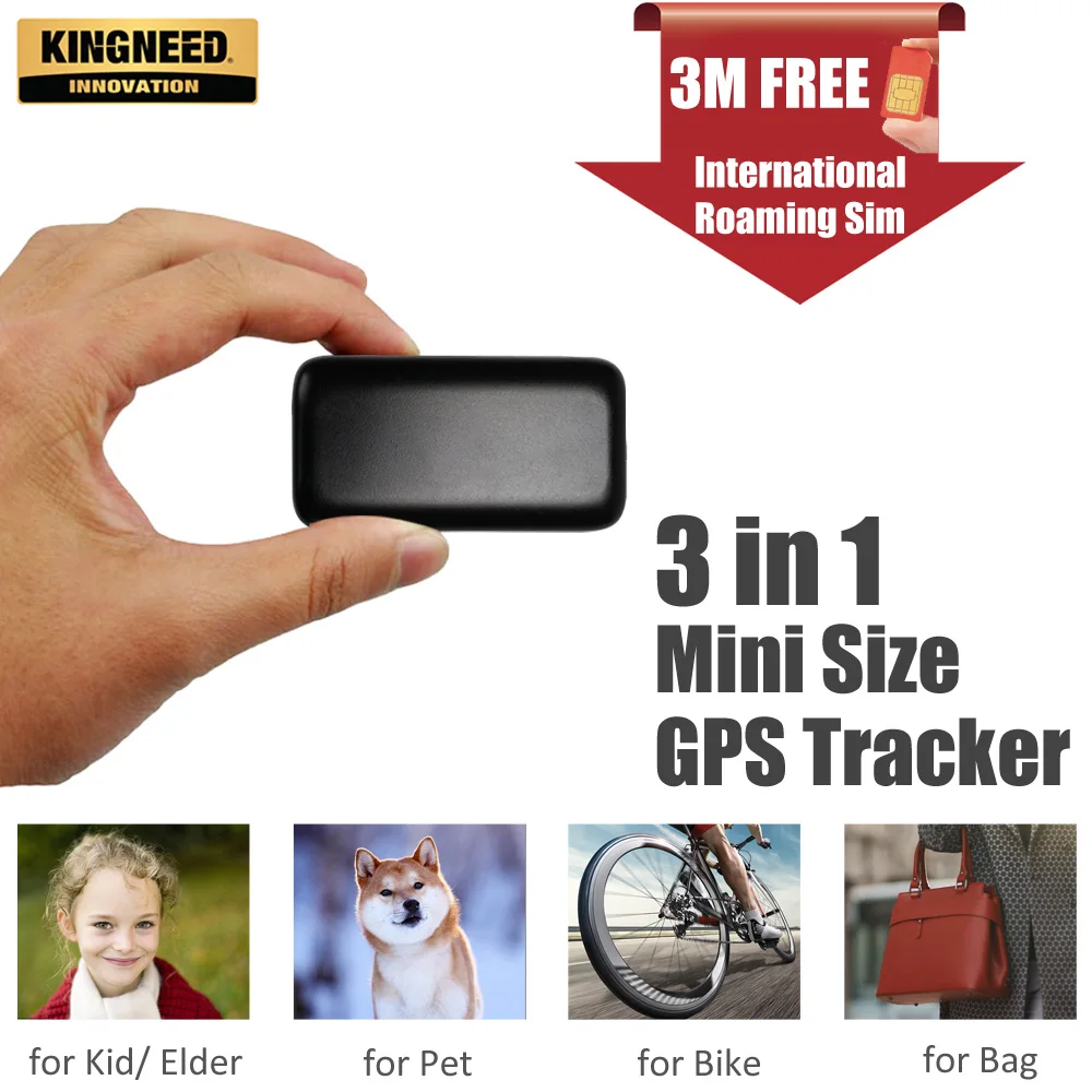 KINGNEEDT580 дешевые мини микро pet кошка собака Личные дети водонепроницаемый gps трекер